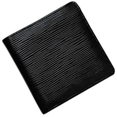 Pre-owned Louis Vuitton Black Noir Epi Leather Wallet (bi-fold) ()