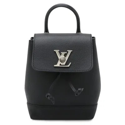 Pre-owned Louis Vuitton Black Noir Leather Backpack Handbag Shoulder Bag ()