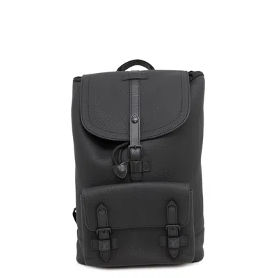 Pre-owned Louis Vuitton Black Noir Leather Backpack ()