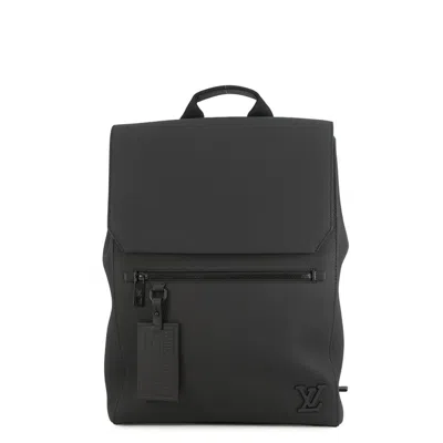 Pre-owned Louis Vuitton Black Noir Leather Backpack ()