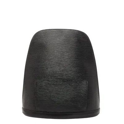 Pre-owned Louis Vuitton Black Noir Leather Backpack ()