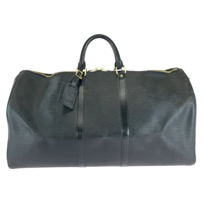 Pre-owned Louis Vuitton Black Noir Leather Boston Bag Handbag ()