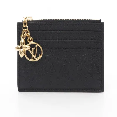 Pre-owned Louis Vuitton Black Noir Leather Coin Purse/coin Case ()