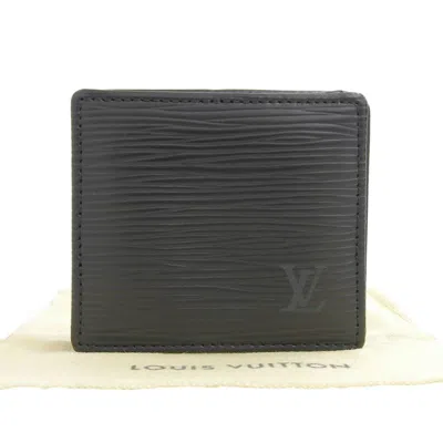 Pre-owned Louis Vuitton Black Noir Leather Coin Purse/coin Case ()
