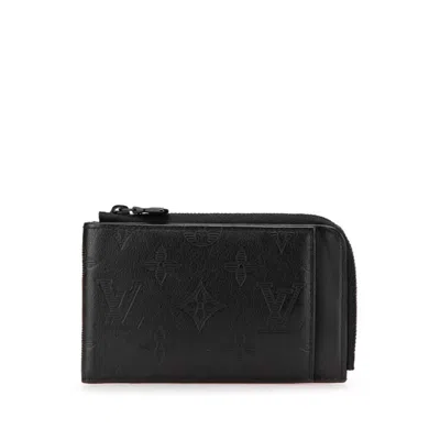 Pre-owned Louis Vuitton Black Noir Leather Coin Purse/coin Case ()