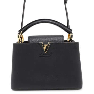 Pre-owned Louis Vuitton Black Noir Leather Handbag Shoulder Bag ()