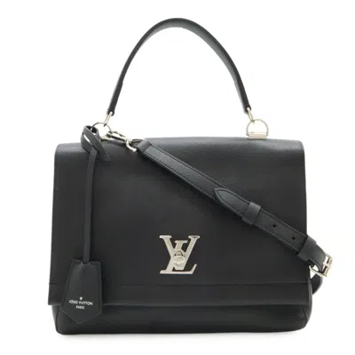 Pre-owned Louis Vuitton Black Noir Leather Handbag Shoulder Bag ()
