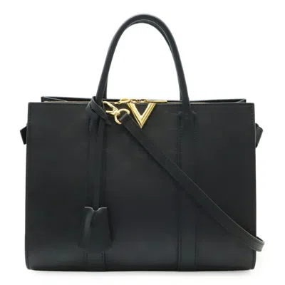 Pre-owned Louis Vuitton Black Noir Leather Handbag Shoulder Bag ()