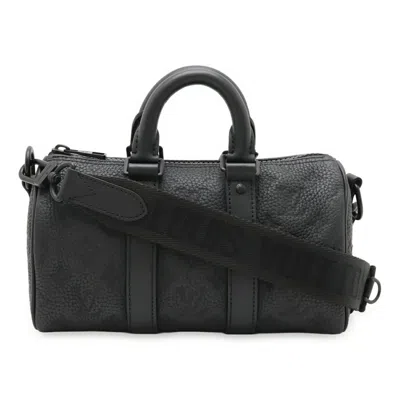 Pre-owned Louis Vuitton Black Noir Leather Handbag Shoulder Bag ()