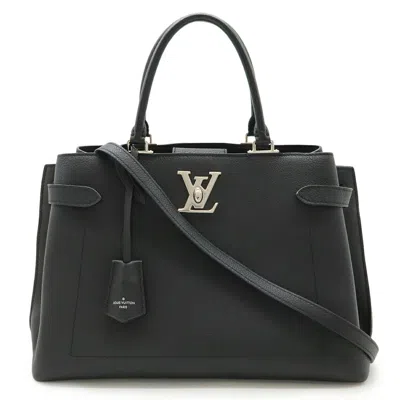 Pre-owned Louis Vuitton Black Noir Leather Handbag Shoulder Bag Tote Bag ()