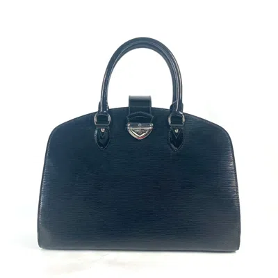 Pre-owned Louis Vuitton Black Noir Leather Handbag Tote Bag ()