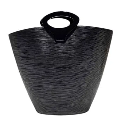 Pre-owned Louis Vuitton Black Noir Leather Handbag Tote Bag ()