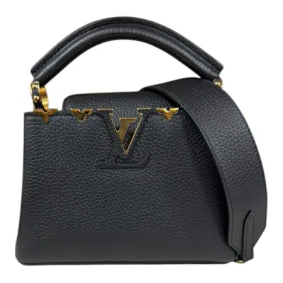 Pre-owned Louis Vuitton Black Noir Leather Shoulder Bag ()