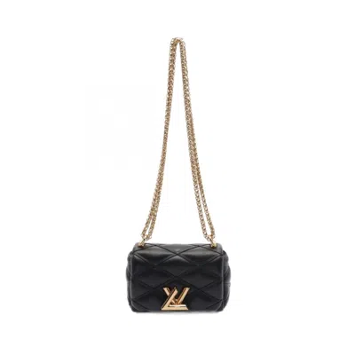 Pre-owned Louis Vuitton Black Noir Leather Shoulder Bag ()
