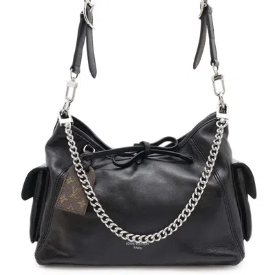 Pre-owned Louis Vuitton Black Noir Leather Shoulder Bag ()