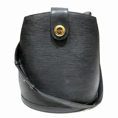 Pre-owned Louis Vuitton Black Noir Leather Shoulder Bag ()