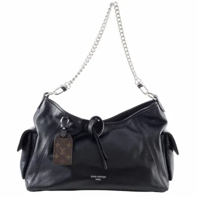 Pre-owned Louis Vuitton Black Noir Leather Shoulder Bag ()
