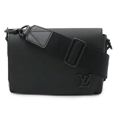Pre-owned Louis Vuitton Black Noir Leather Shoulder Bag ()
