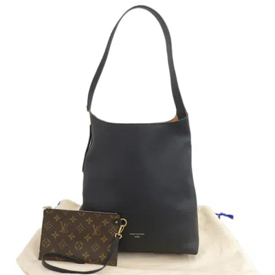 Pre-owned Louis Vuitton Black Noir Leather Shoulder Bag ()