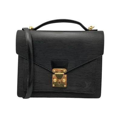 Pre-owned Louis Vuitton Black Noir Leather Shoulder Bag ()