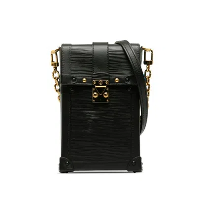 Pre-owned Louis Vuitton Black Noir Leather Shoulder Bag ()