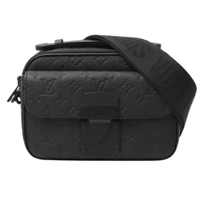 Pre-owned Louis Vuitton Black Noir Leather Shoulder Bag ()