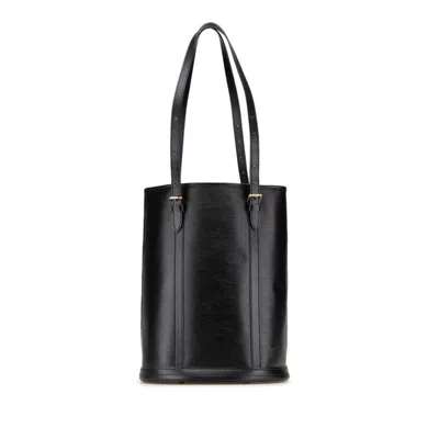 Pre-owned Louis Vuitton Black Noir Leather Shoulder Bag Tote Bag ()