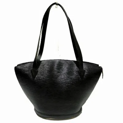 Pre-owned Louis Vuitton Black Noir Leather Shoulder Bag Tote Bag ()