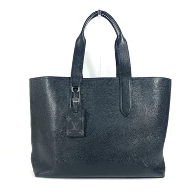 Pre-owned Louis Vuitton Black Noir Leather Shoulder Bag Tote Bag ()