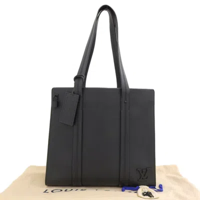 Pre-owned Louis Vuitton Black Noir Leather Tote Bag ()