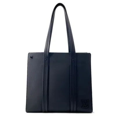 Pre-owned Louis Vuitton Black Noir Leather Tote Bag ()