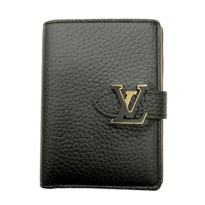 Pre-owned Louis Vuitton Black Noir Leather Wallet (bi-fold) ()
