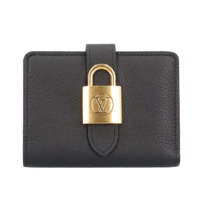 Pre-owned Louis Vuitton Black Noir Leather Wallet (bi-fold) ()