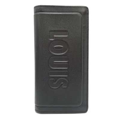 Pre-owned Louis Vuitton Black Noir Long Wallet (bi-fold) ()