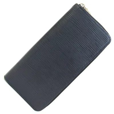 Pre-owned Louis Vuitton Black Noir Long Wallet (bi-fold) ()