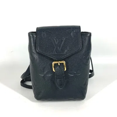 Pre-owned Louis Vuitton Black Noir Monogram Empreinte Backpack ()