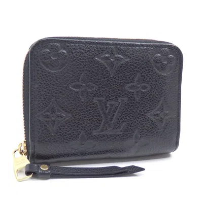 Pre-owned Louis Vuitton Black Noir Monogram Empreinte Coin Purse/coin Case ()