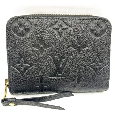 Pre-owned Louis Vuitton Black Noir Monogram Empreinte Coin Purse/coin Case ()