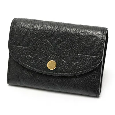 Pre-owned Louis Vuitton Black Noir Monogram Empreinte Coin Purse/coin Case ()