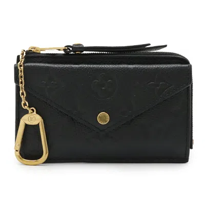 Pre-owned Louis Vuitton Black Noir Monogram Empreinte Coin Purse/coin Case ()