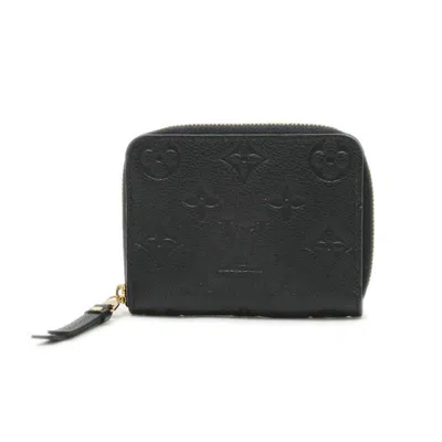 Pre-owned Louis Vuitton Black Noir Monogram Empreinte Coin Purse/coin Case ()