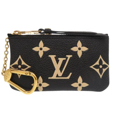 Pre-owned Louis Vuitton Black Noir Monogram Empreinte Coin Purse/coin Case ()