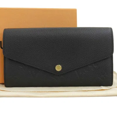 Pre-owned Louis Vuitton Black Noir Monogram Empreinte Leather Coin Purse/coin Case ()