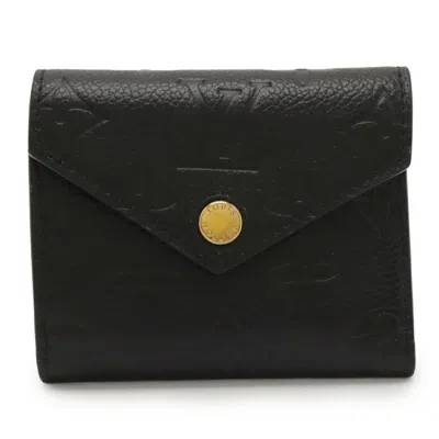 Pre-owned Louis Vuitton Black Noir Monogram Empreinte Leather Wallet (tri-fold) ()