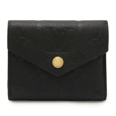 Pre-owned Louis Vuitton Black Noir Monogram Empreinte Leather Wallet (tri-fold) ()