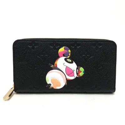 Pre-owned Louis Vuitton Black Noir Monogram Empreinte Long Wallet (bi-fold) ()