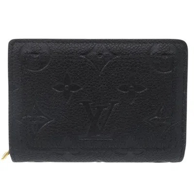 Pre-owned Louis Vuitton Black Noir Monogram Empreinte Wallet (bi-fold) ()