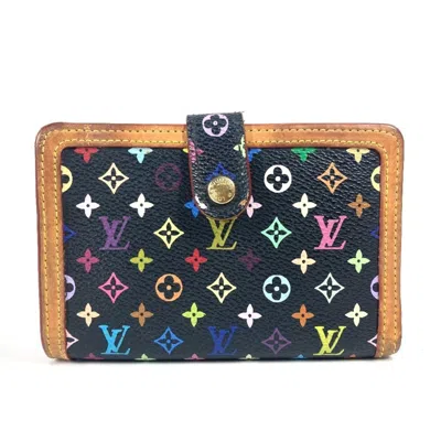 Pre-owned Louis Vuitton Black Noir Monogram Multicolore Wallet (bi-fold) ()