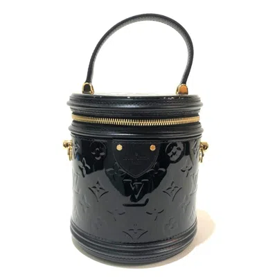 Pre-owned Louis Vuitton Black Noir Monogram Vernis Handbag Vanity Bag () In Black, Noir