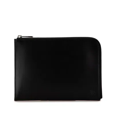 Pre-owned Louis Vuitton Black Noir Nomade Leather Clutch Bag () In Black, Noir